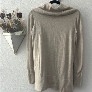 LOFT Cream Cowl Neck Sweater Soft and Versatile
